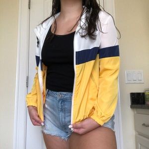 Sporty Yellow Windbreaker